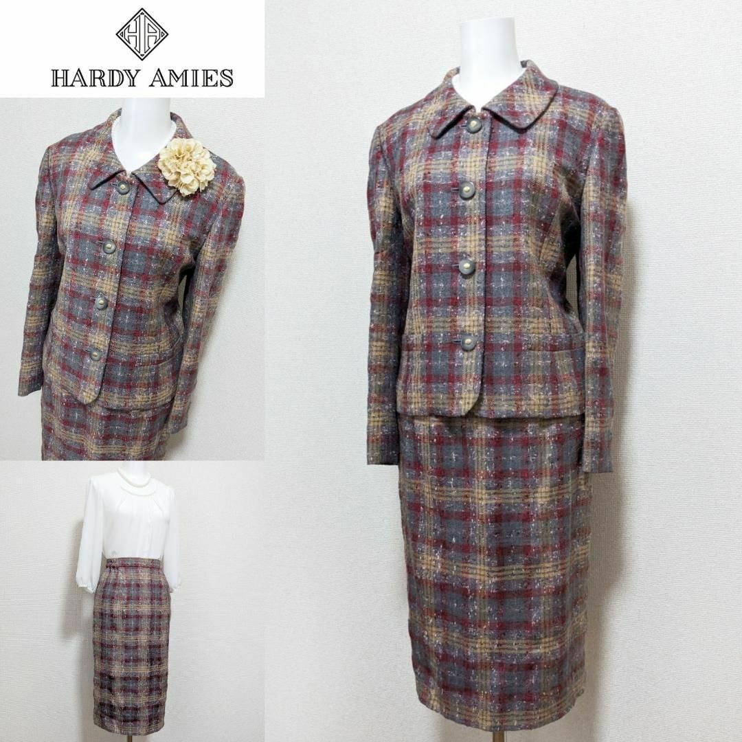 HARDY AMIES(ハーディエイミス)の⁑【新品未使用】英国王室御用達　ハーディエイミス　最高級セレモニースーツ レディースのフォーマル/ドレス(スーツ)の商品写真