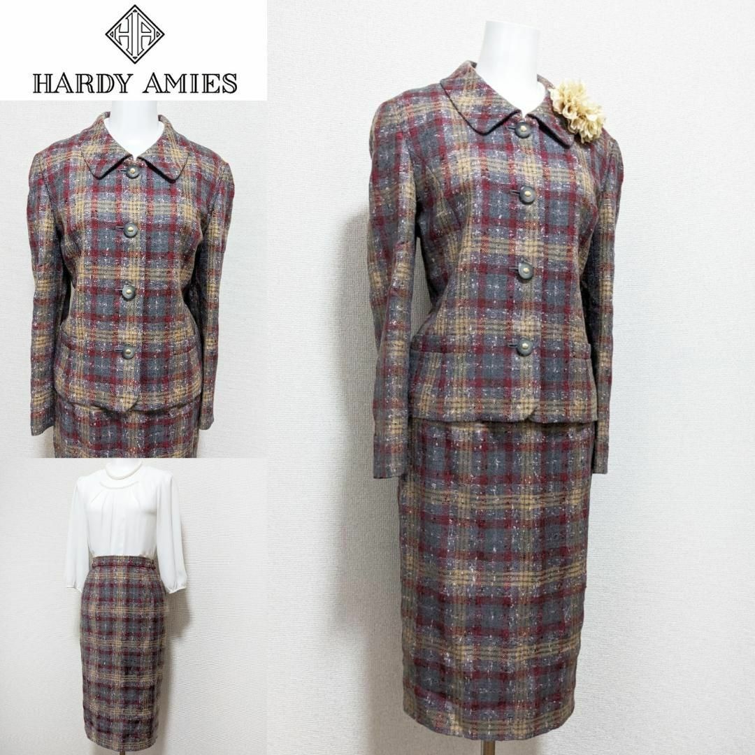 HARDY AMIES(ハーディエイミス)の⁑【新品未使用】英国王室御用達　ハーディエイミス　最高級セレモニースーツ レディースのフォーマル/ドレス(スーツ)の商品写真