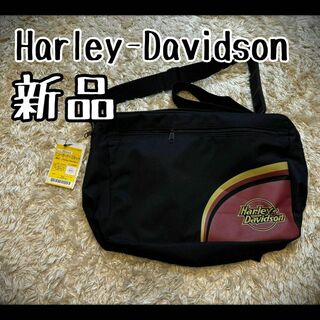 Harley Davidson - 【新品未使用】　ハーレーダビッドソン　ショルダーバッグ ブラック　ロゴプリント
