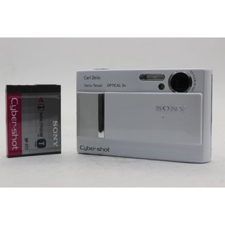 【美品 返品保証】 ソニー SONY Cyber-shot DSC-T10 ホワイト 3x バッテリー付き コンパクトデジタルカメラ  s9474(コンパクトデジタルカメラ)