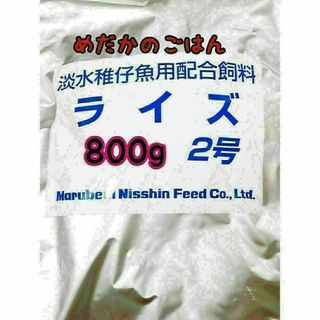 めだかのごはん ライズ2号 800g グッピー 熱帯魚 めだか 金魚(アクアリウム)