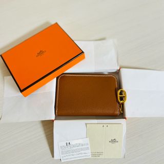 エルメス(Hermes)のHERMES エルメス ジップアンゴーゴールド金具コインカードケース B刻印(財布)