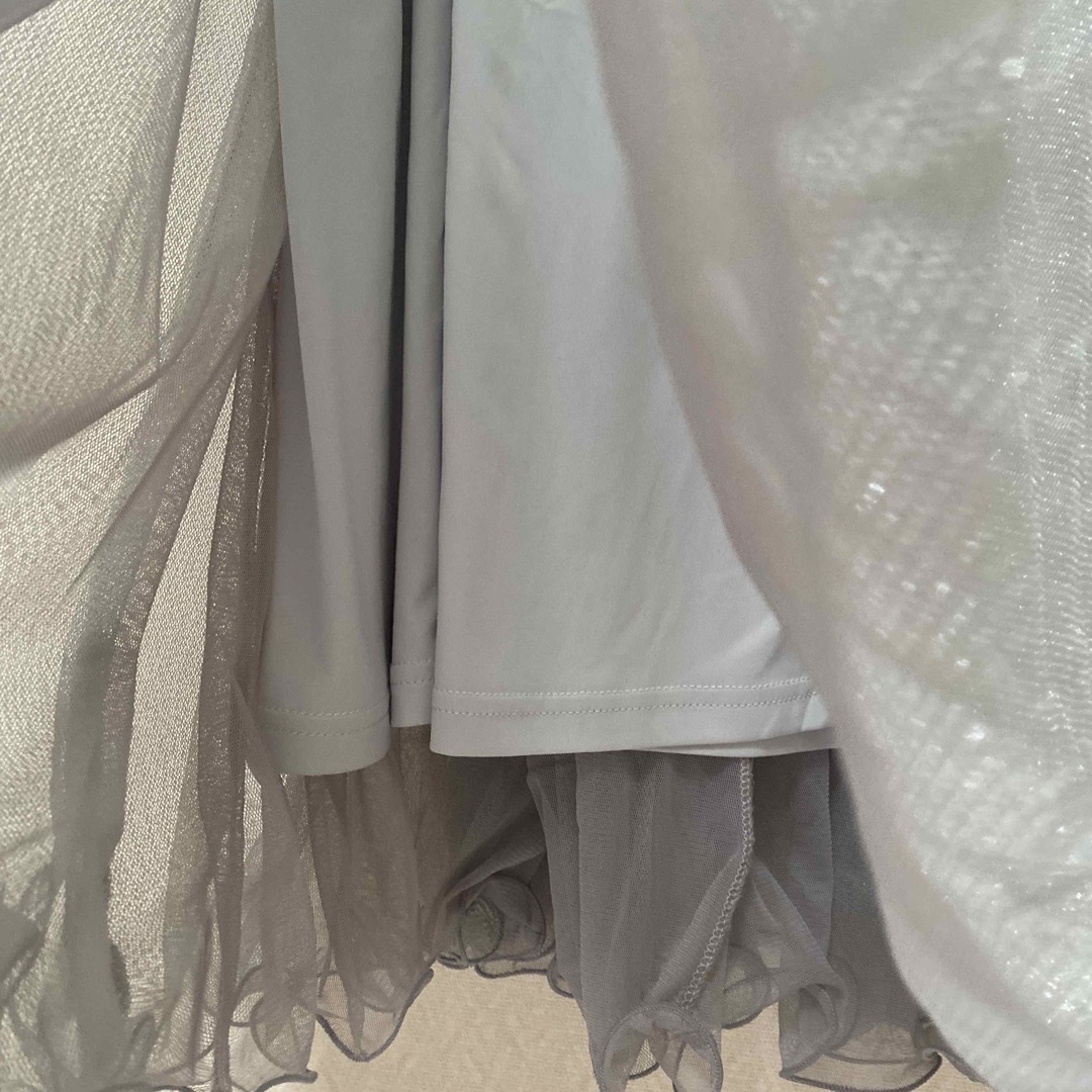 オーガンジーフレアスカート  美品 レディースのスカート(ひざ丈スカート)の商品写真