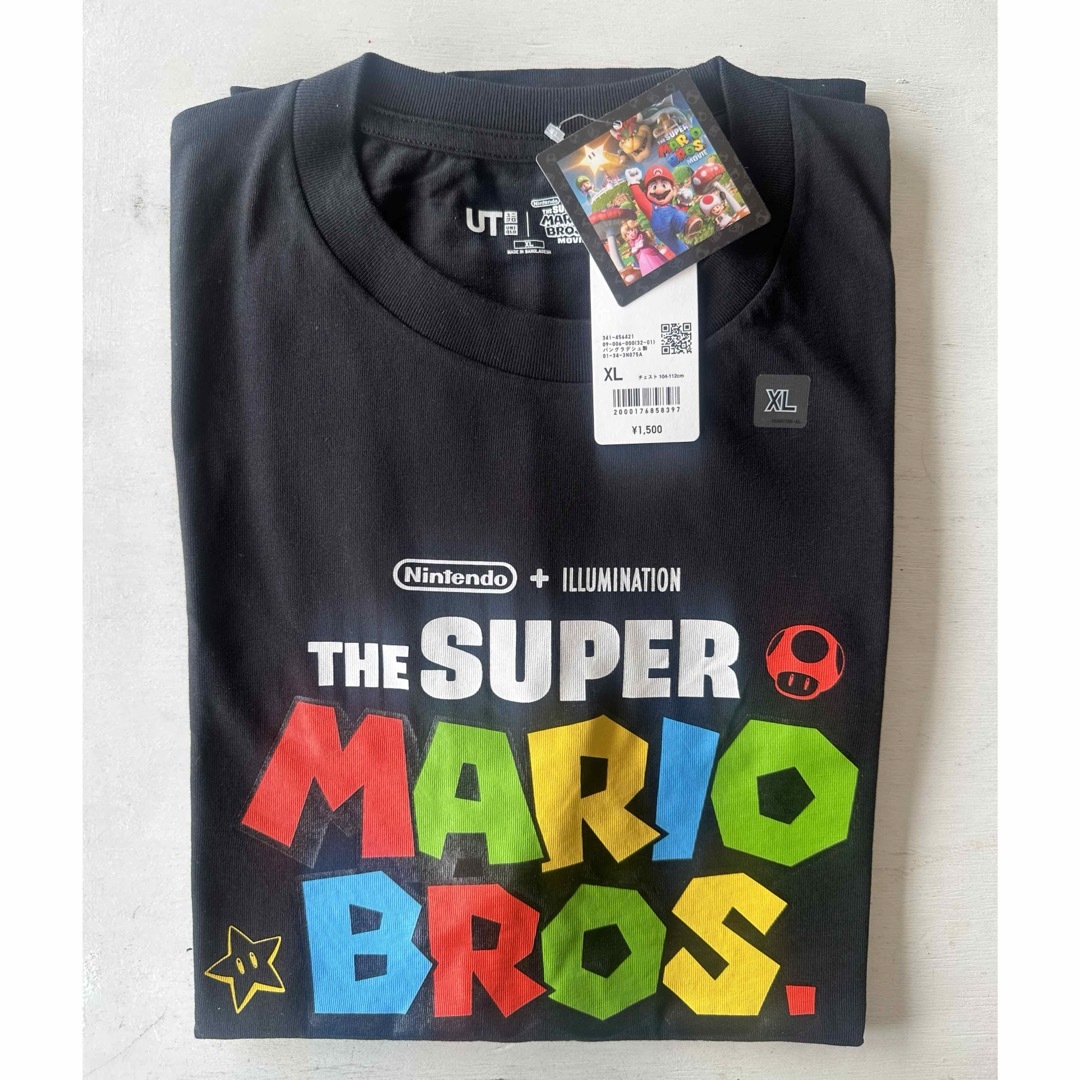 UNIQLO(ユニクロ)の新品　ユニクロ　マリオ　Tシャツ　メンズ　XL メンズのトップス(Tシャツ/カットソー(半袖/袖なし))の商品写真