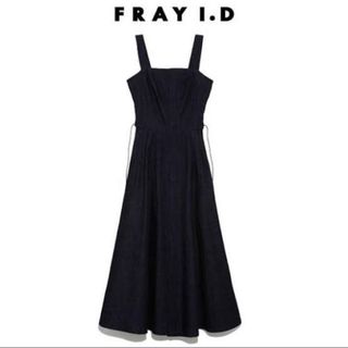 フレイアイディー(FRAY I.D)のFRAY.ID サイドレースアップロングデニムワンピース(ロングワンピース/マキシワンピース)