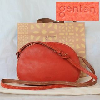 ゲンテン(genten)のgenten ゲンテン　＊未使用＊　ミネルヴァキッコ　横型ショルダー　オレンジ(ショルダーバッグ)