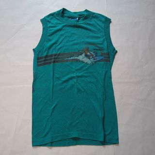 オーシャンパシフィック(OCEAN PACIFIC)のVINTAGE 80‘s OPサーフタグ ノースリーブT MADE IN USA(Tシャツ/カットソー(半袖/袖なし))