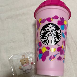 スターバックスコーヒー(Starbucks Coffee)のSAKURA2024リユーザブルカップ専用ドリンクホールキャップベアリスタ(タンブラー)