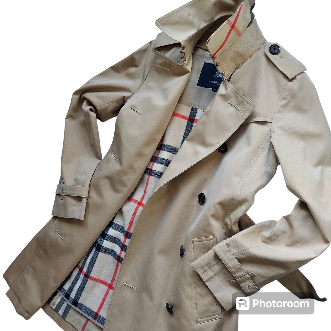 BURBERRY(バーバリー)のバーバリー トレンチコート ハニーベージュ ノバチェック 羊毛ライナー 美品 レディースのジャケット/アウター(トレンチコート)の商品写真