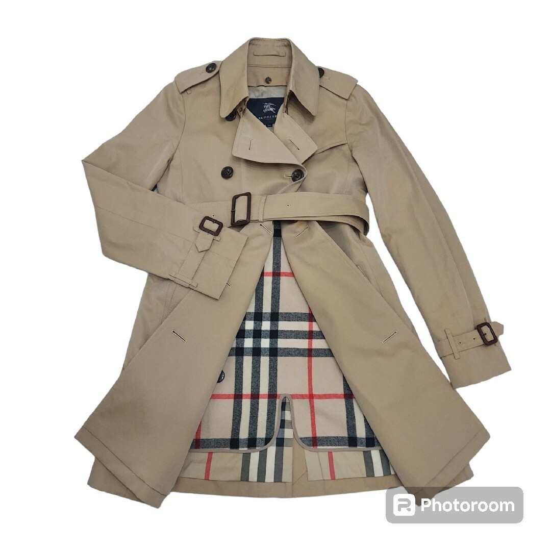 BURBERRY(バーバリー)のバーバリー トレンチコート ハニーベージュ ノバチェック 羊毛ライナー 美品 レディースのジャケット/アウター(トレンチコート)の商品写真