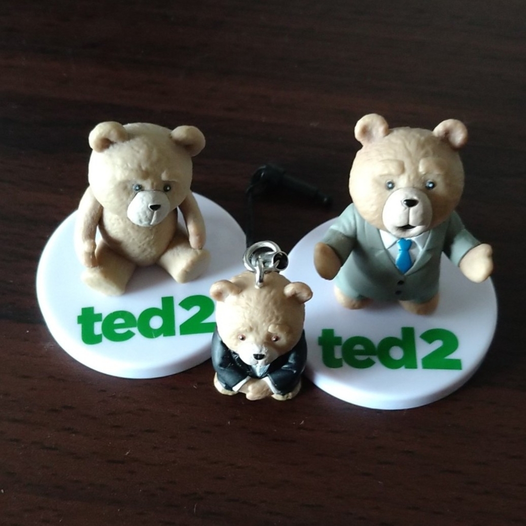 【バラ売可】映画「Ted」フィギュア　ガチャ3点セット エンタメ/ホビーのフィギュア(その他)の商品写真