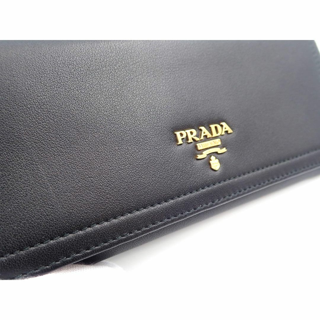 PRADA(プラダ)の【訳アリ】プラダ PRADA 二つ折り長財布 1M1132 ブラック レディースのファッション小物(財布)の商品写真