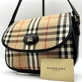 BURBERRY - ✨美品✨バーバリー ショルダーバッグ ノバチェック シャドーホース ホースロゴ