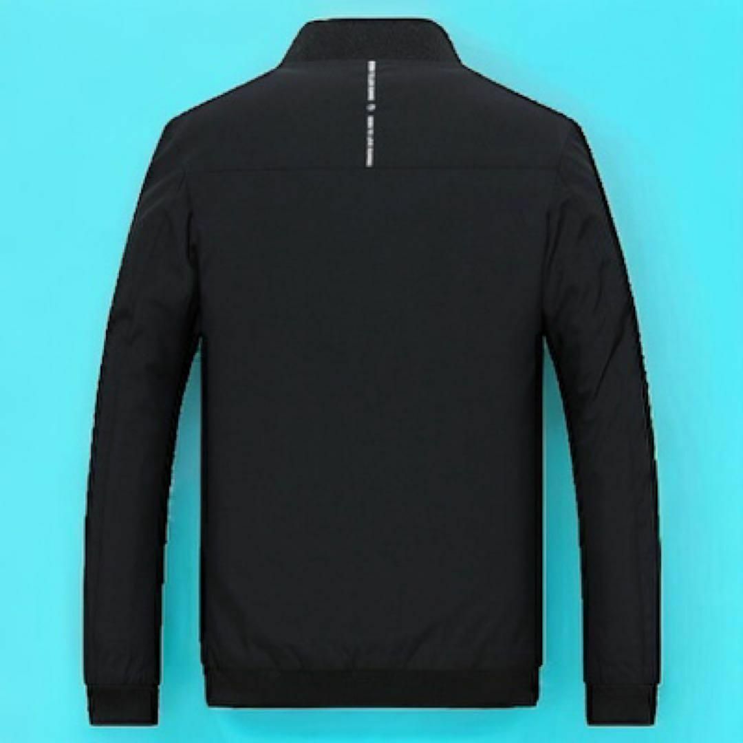 ブルゾン 春服 薄手 メンズ ゴルフウェア アウター スポーツウェア 紺 XL メンズのジャケット/アウター(ブルゾン)の商品写真