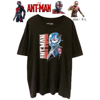 マーベル(MARVEL)のAnt-Man　アントマン　Tシャツ　XL　黒　USA古着(Tシャツ/カットソー(半袖/袖なし))