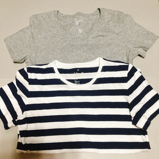 ムジルシリョウヒン(MUJI (無印良品))の無印良品　半袖Tシャツ　2枚(Tシャツ(半袖/袖なし))