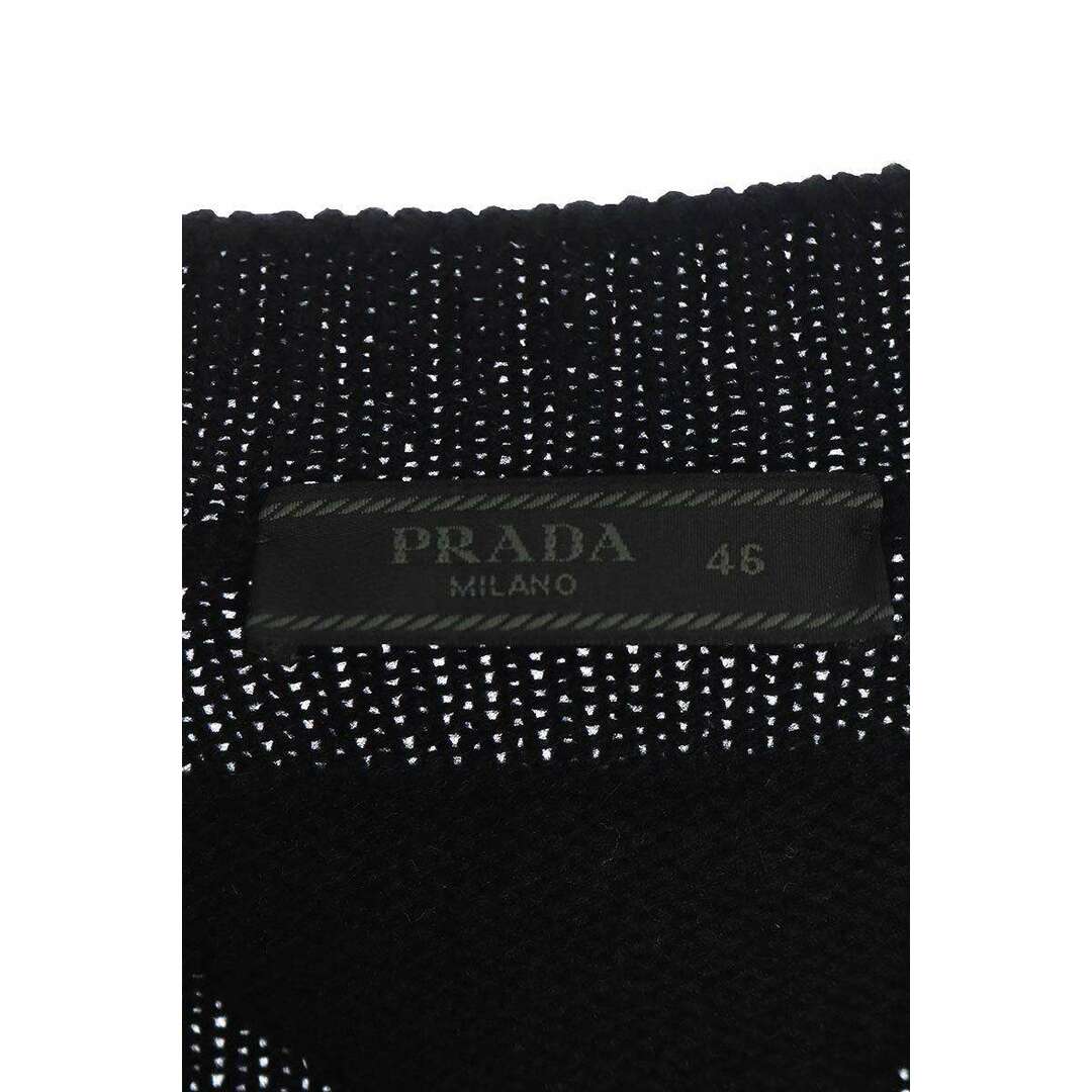 PRADA(プラダ)のプラダ  23SS  UMG211 トライアングルロゴカシミアカーディガン メンズ 46 メンズのトップス(カーディガン)の商品写真