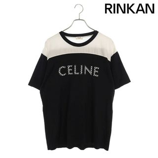 セリーヌ(celine)のセリーヌバイエディスリマン  21SS  2X839500O チェックプリントスタッズ付きバイカラールーズTシャツ メンズ M(Tシャツ/カットソー(半袖/袖なし))