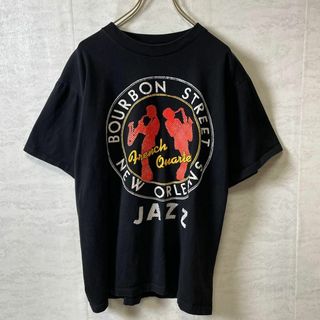 シングルステッチ　ビンテージＴシャツ　音楽フェス系　黒ブラック　半袖Ｔシャツ古着(Tシャツ/カットソー(半袖/袖なし))