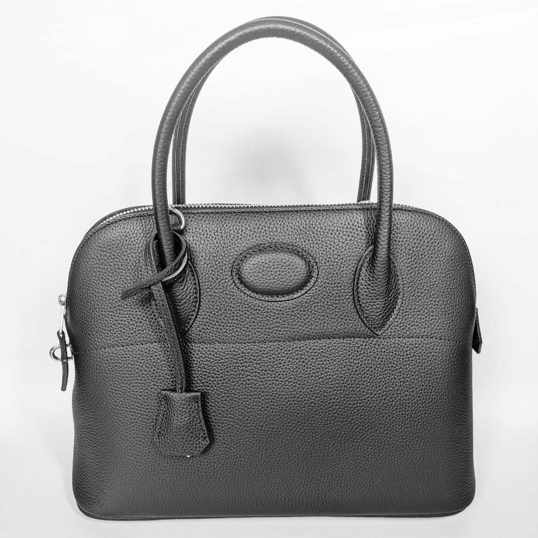 【セール】本革 ブガッティバッグ ハンドバッグ 2way ブラック 黒 31㎝ レディースのバッグ(ハンドバッグ)の商品写真
