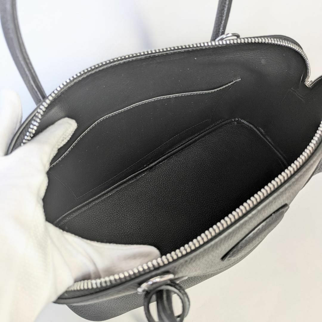 【セール】本革 ブガッティバッグ ハンドバッグ 2way ブラック 黒 31㎝ レディースのバッグ(ハンドバッグ)の商品写真