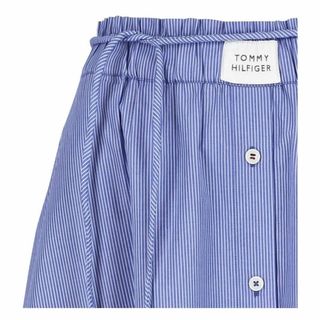 トミーヒルフィガー(TOMMY HILFIGER)のトミーフィルフィガー　ストライプ　スカート　ウエストゴム(ロングスカート)