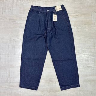 新品 無印良品 MUJI デニム ワーク パンツ オーガニックコットン XXL