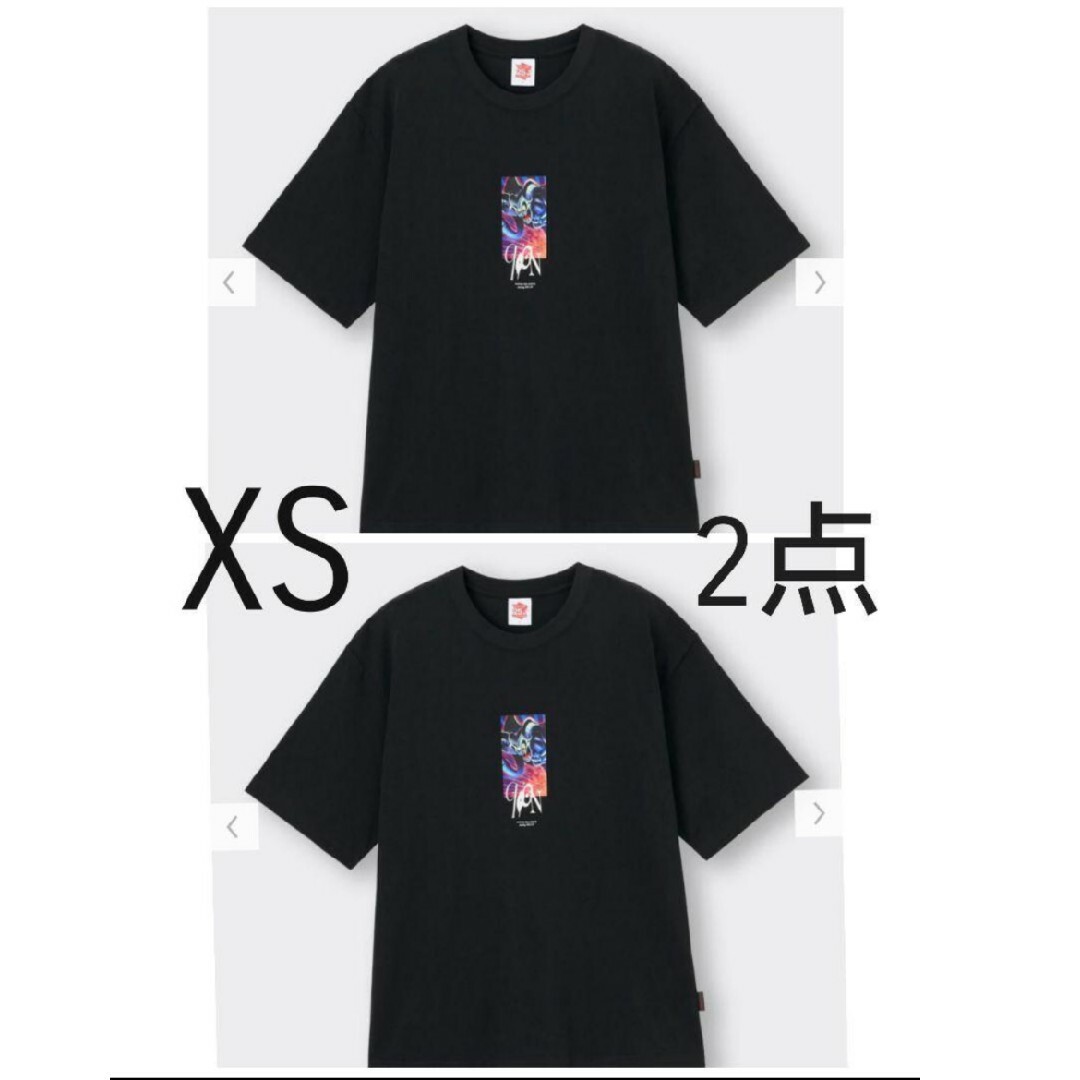 GU(ジーユー)のジーユー GU 遊戯王 メンズグラフィックTシャツ XSサイズ 2点セット 新品 メンズのトップス(Tシャツ/カットソー(半袖/袖なし))の商品写真