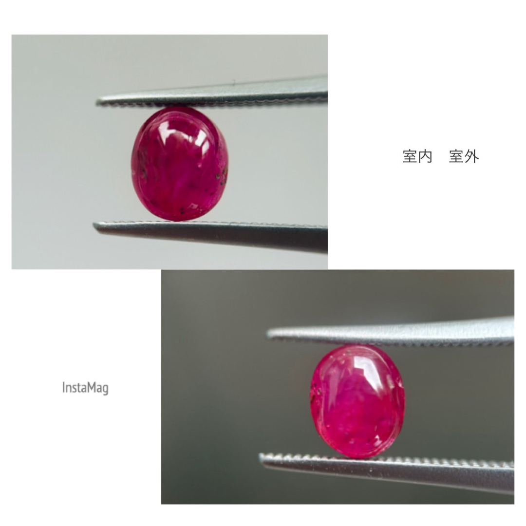 (R0423-3)『ミャンマー産』天然スタールビー　1.049ct レディースのアクセサリー(その他)の商品写真