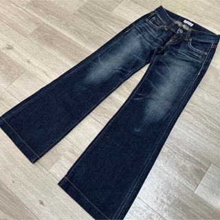 マウジー(moussy)のmoussy フレアデニムパンツ ジーンズ 25インチ SLY GYDA(デニム/ジーンズ)