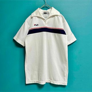 FILA - FILA フィラ 極美品 開襟ポロシャツ キッズ SSサイズ