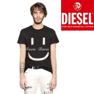 ディーゼル(DIESEL)の【夏物セール】 ディーゼル スマイル スマイリー ジッパー 半袖 tシャツ(Tシャツ/カットソー(半袖/袖なし))