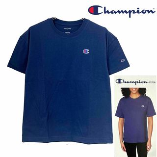 チャンピオン(Champion)の新品 L ★ Champion チャンピオン レディース 半袖 Tシャツ 紺(Tシャツ(半袖/袖なし))