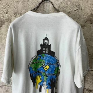 no1722古着　Tシャツ　ポップ　レトロ　グッドプリント◎好配色　在原みゆ紀(Tシャツ/カットソー(半袖/袖なし))