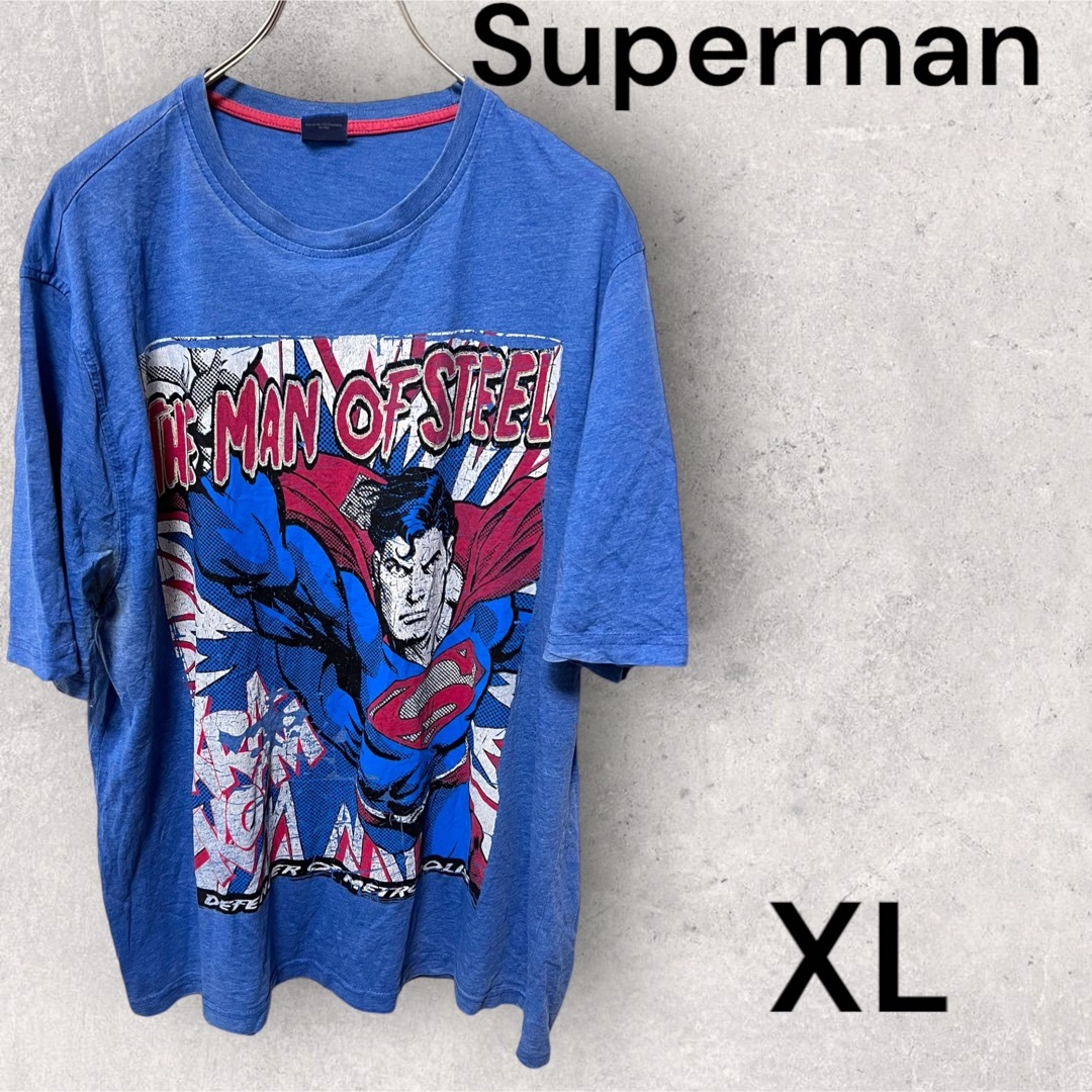 ★アメカジ★USA古着　SupermanビンテージTシャツ XLサイズ メンズのトップス(Tシャツ/カットソー(半袖/袖なし))の商品写真