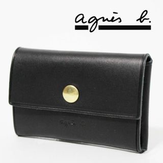 新品 箱付 agnes b. アニエスベー レザー名刺入れ カード入れ 黒