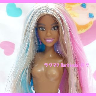 バービー(Barbie)のバービー　AAバービー 黒人　ブラックバービー　ユニコーンヘアー　キキララヘアー(キャラクターグッズ)