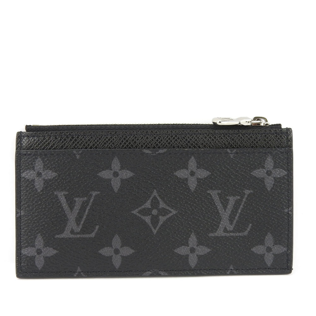 LOUIS VUITTON(ルイヴィトン)の【中古】 ルイ・ヴィトン コインケース コイン・カードホルダー M30271 タイガ モノグラムエクリプス ノワール ブラック シルバー金具 スタイリッシュ 普段使い メンズ 男性 LOUIS VUITTON メンズのファッション小物(コインケース/小銭入れ)の商品写真