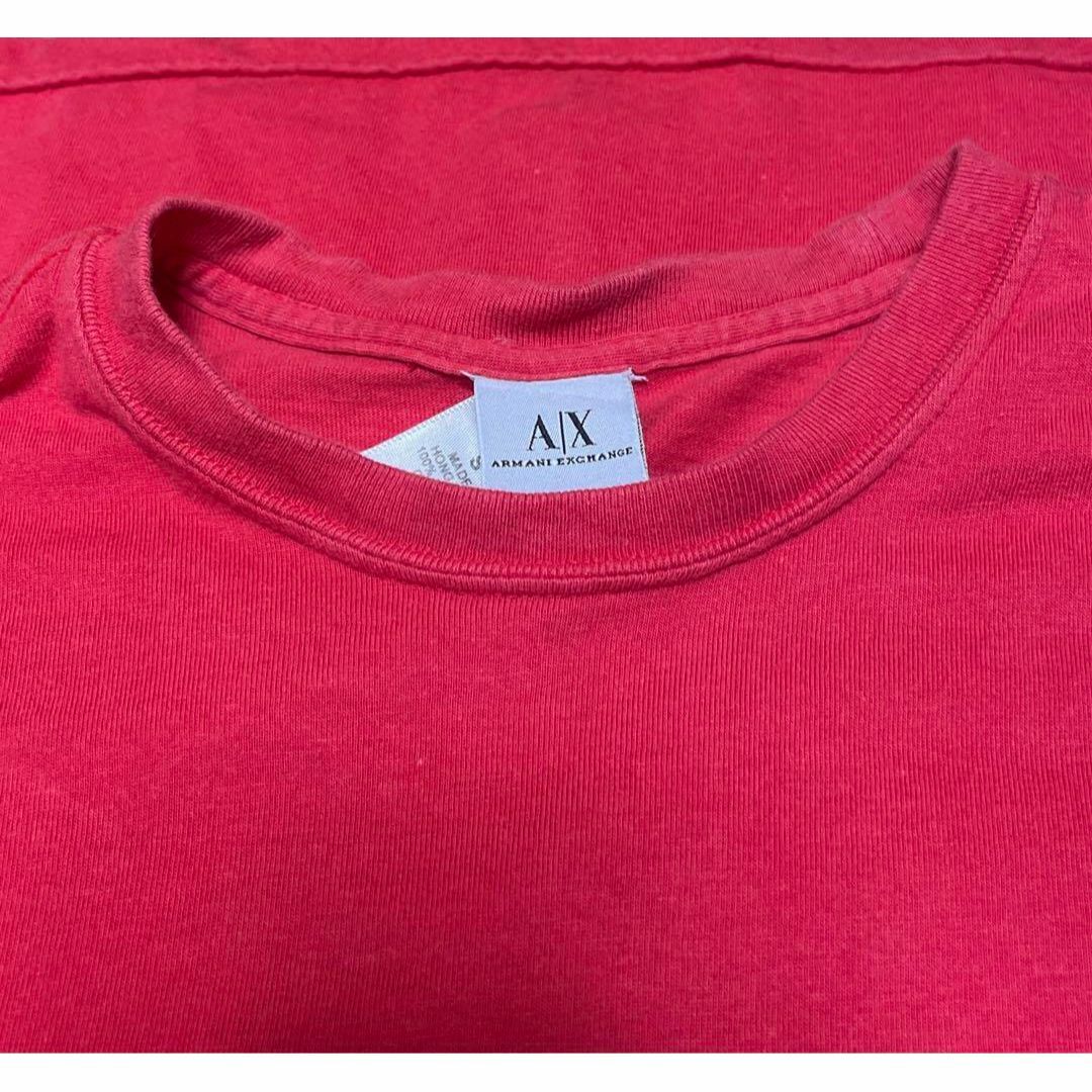 ARMANI EXCHANGE(アルマーニエクスチェンジ)のARMANI EXCHANGE アルマーニエクスチェンジ Tシャツ レッド  S レディースのトップス(Tシャツ(半袖/袖なし))の商品写真