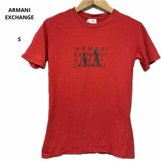 アルマーニエクスチェンジ(ARMANI EXCHANGE)のARMANI EXCHANGE アルマーニエクスチェンジ Tシャツ レッド  S(Tシャツ(半袖/袖なし))