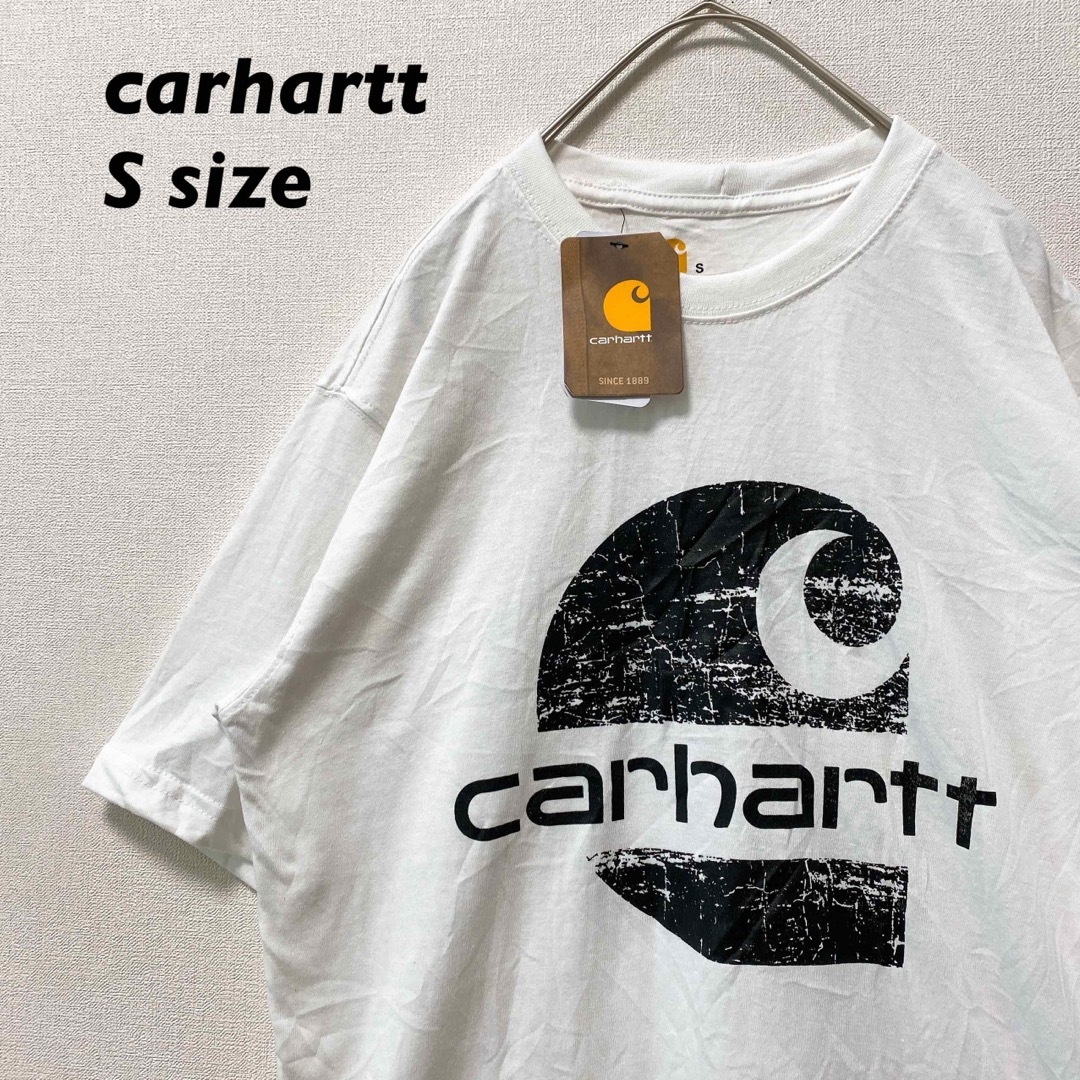 carhartt(カーハート)の日本未発売【新品タグ付き】カーハート　半袖Tシャツ　ビッグプリント　白色　S メンズのトップス(Tシャツ/カットソー(半袖/袖なし))の商品写真