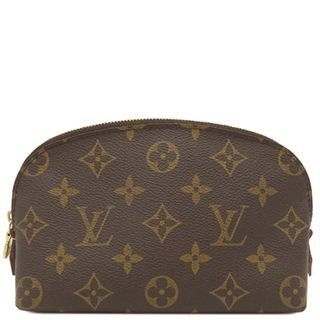 LOUIS VUITTON - ルイヴィトン LOUIS VUITTON ポーチ ポシェット コスメティック PM モノグラムキャンバス モノグラム ゴールド金具 茶 メイクポーチ 化粧ポーチ  M47515 RFID 【保存袋】【中古】