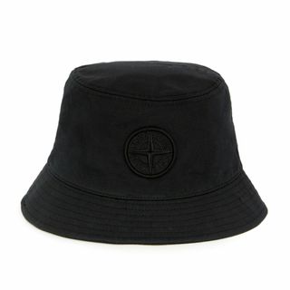 送料無料 1 STONE ISLAND ストーンアイランド 781599461 V0029 ブラック ロゴ バケットハット 男女兼用 size M