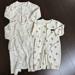 ニシマツヤ(西松屋)のベビー　ロンパース　カバーオール　西松屋　60 70 春服　長袖　まとめ売り(ロンパース)