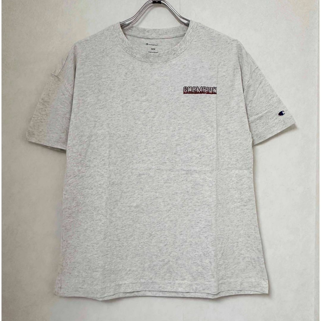 Champion(チャンピオン)の新品 L ★ Champion チャンピオン レディース 半袖 Tシャツ グレー レディースのトップス(Tシャツ(半袖/袖なし))の商品写真