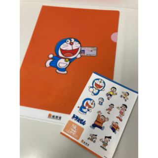 ドラえもんステッカー　クリアファイル　総務省　マイナンバー　ノベルティ(キャラクターグッズ)