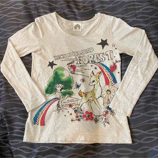 スカラー(ScoLar)のスカラー scolar プリント長袖Tシャツ　バンビ(カットソー(長袖/七分))