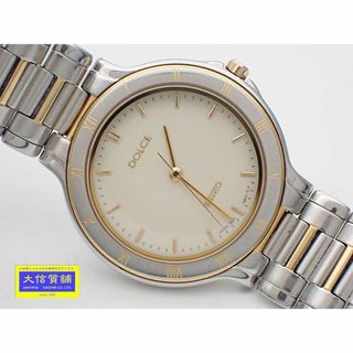 セイコー(SEIKO)のSEIKO DOLCE セイコー ドルチェ メンズウォッチ 5E31-6B80 SSGP クォーツ ホワイトダイヤル 中古B 【送料無料】 B-2228【質屋出品】(腕時計(アナログ))