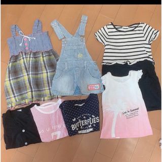 100〜120 女の子向け トップス&ボトムス&ワンピース7点セット(その他)