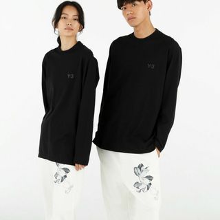 ワイスリー(Y-3)の送料無料 1 Y-3 ワイスリー LONG SLEEVE TEE IV8232 ブラック Tシャツ カットソー 長袖 男女兼用 size S(Tシャツ(長袖/七分))